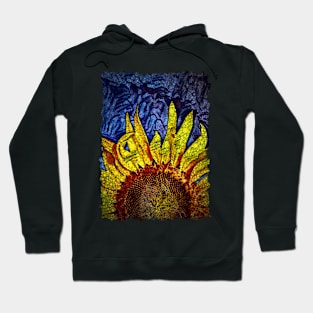 Sunflower And Blue Sky Mosaic Art Design Hoodie